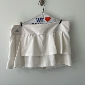 ADIDAS white tennis ruffle skort size XL